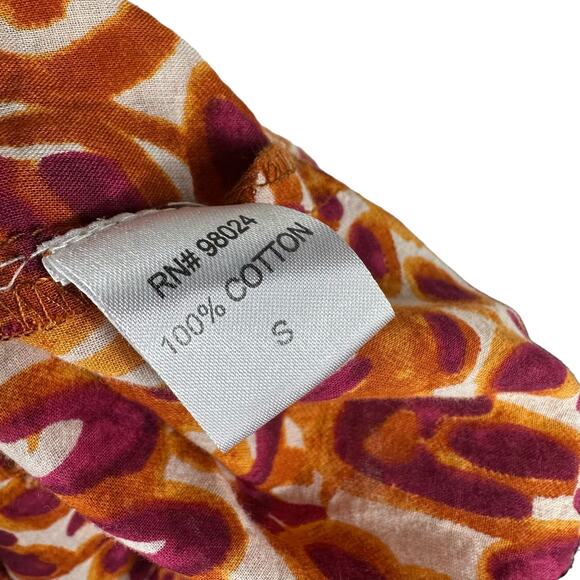 HOUSE OF HARLOW 1960 Zoey Floral Red Orange Patterned Smocked Maxi Dress Size S - Picture 8 of 9